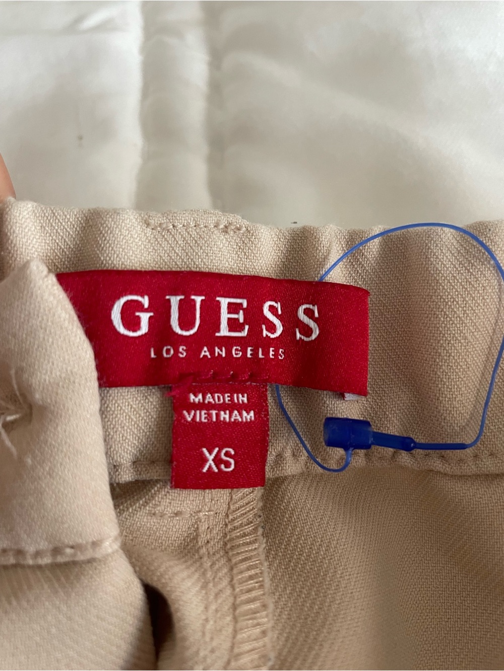 Guess Beige Women's Pants with Red Label